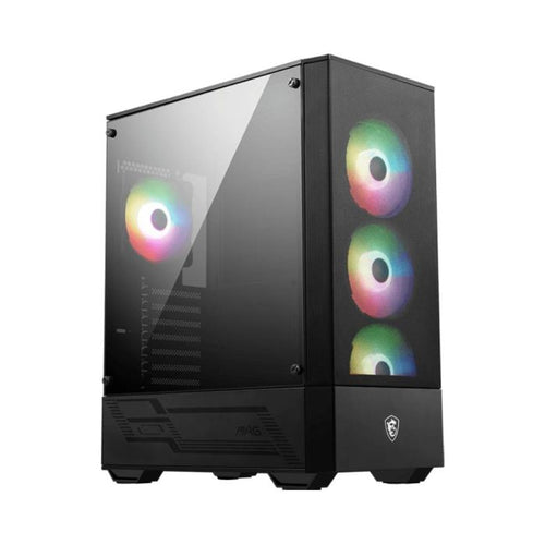 Gabinete Gamer MSI Mag Forge 115R Mid Tower Vidro Temperado C/ 4 Fans ARGB - Preto