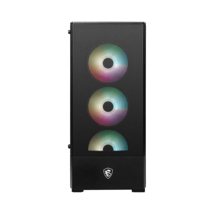 Gabinete Gamer MSI Mag Forge 115R Mid Tower Vidro Temperado C/ 4 Fans ARGB - Preto
